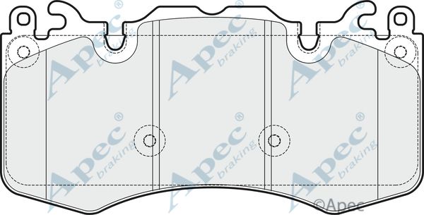 APEC BRAKING Bremžu uzliku kompl., Disku bremzes PAD1737